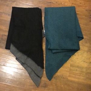 Melrose and Market Lot of 2 angled scarves NWT